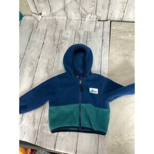 MEC Polar Fleece Hooded Jacket Infants Toddler Blue Full Zip Age 6 Months
